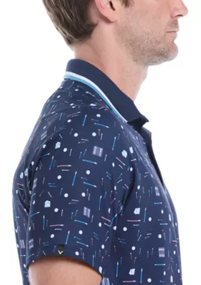 Printed Golf Polo Shirt