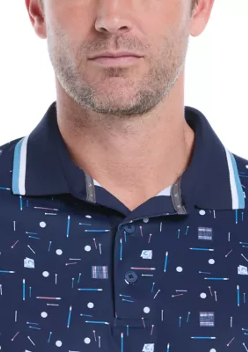 Printed Golf Polo Shirt