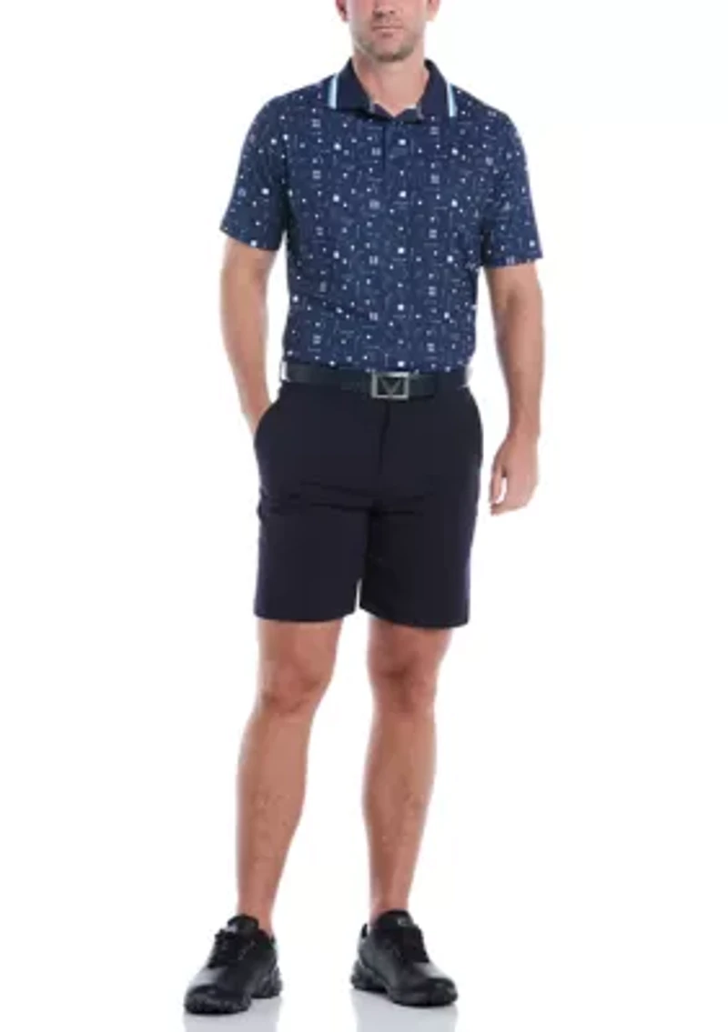 Printed Golf Polo Shirt