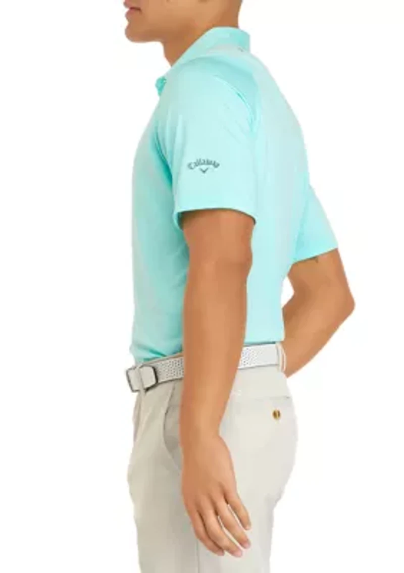 Men's Solid Swing Tech Short Sleeve Golf Polo Shirt