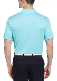 Big & Tall Pro Spin Chevron Jacquard Golf Polo Shirt