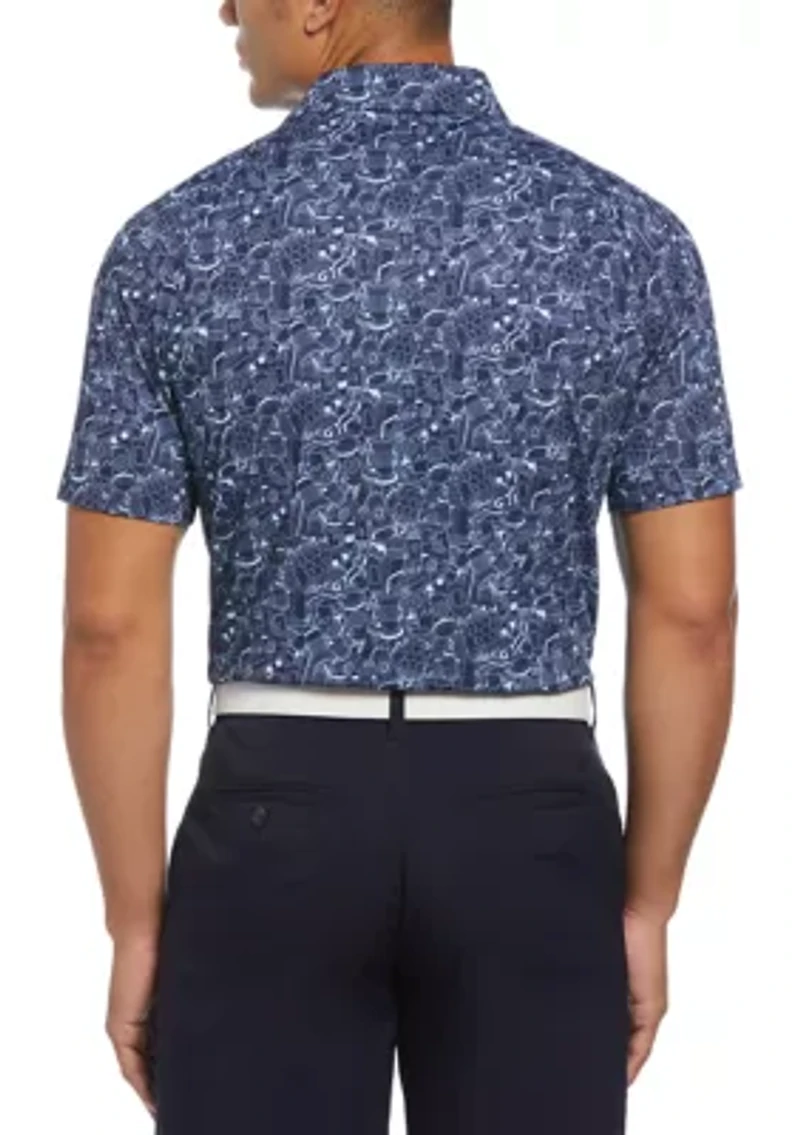 Men's Golf Cart Drink Print Shirt