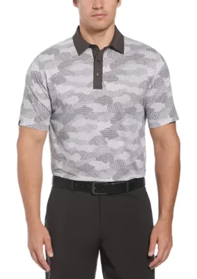 Golf Cluster Print Polo Shirt