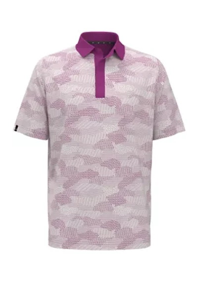Golf Cluster Print Polo Shirt