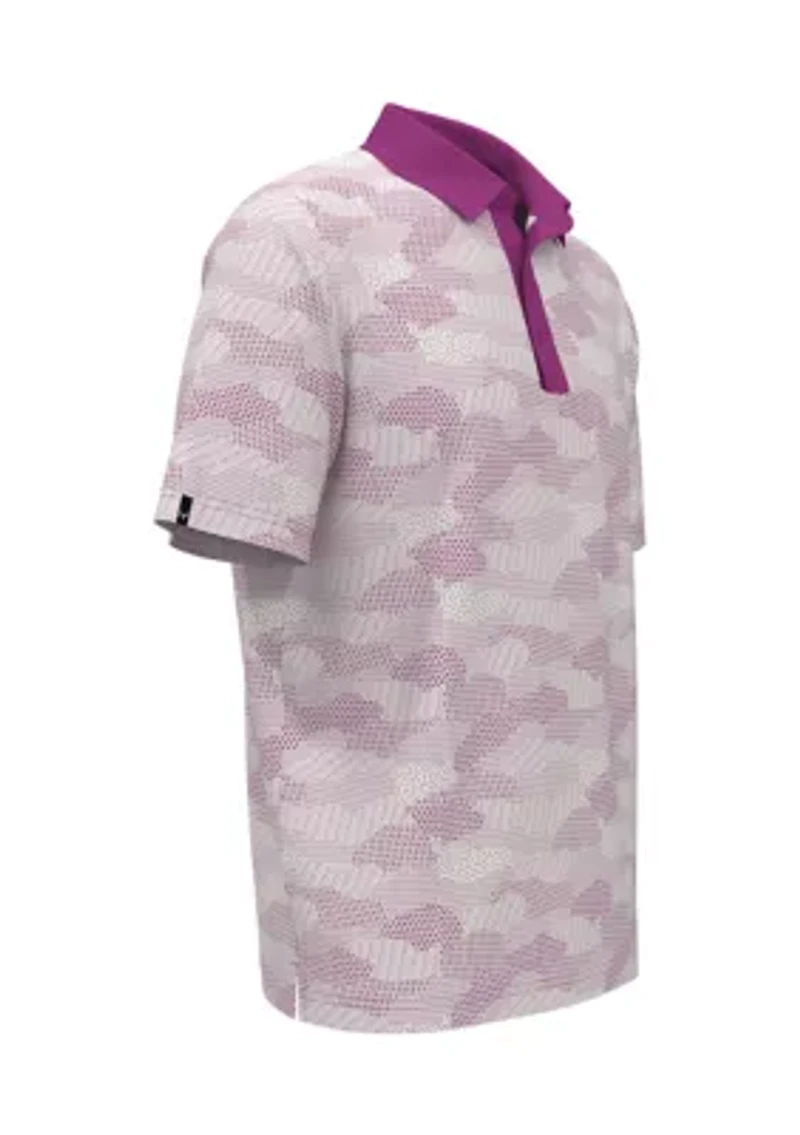 Golf Cluster Print Polo Shirt