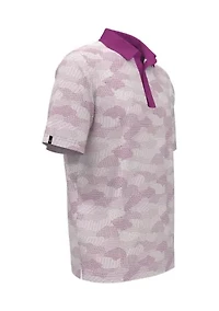 Golf Cluster Print Polo Shirt