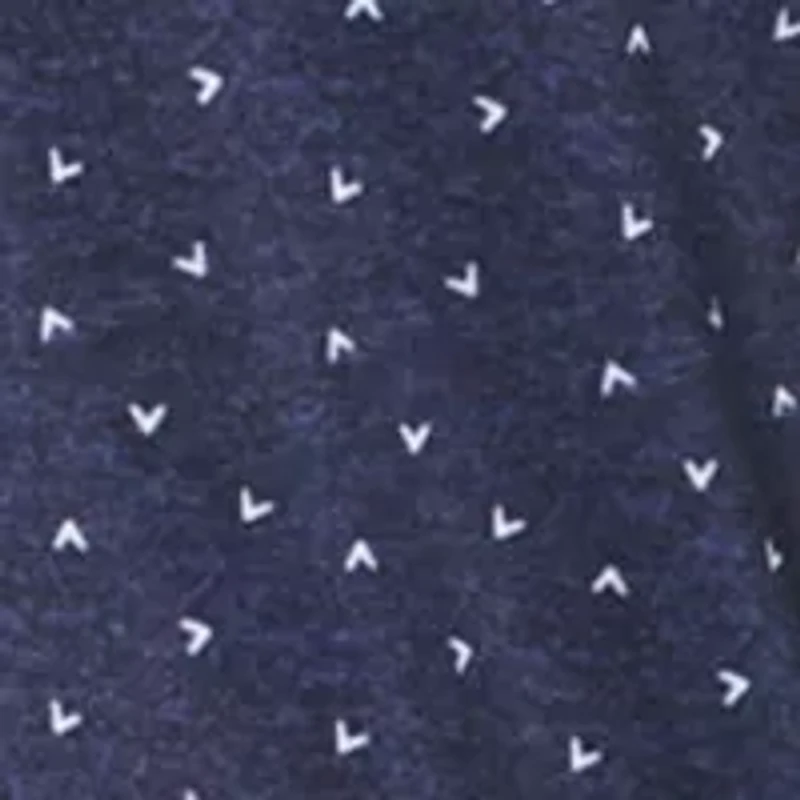 Men's Allover Chevron Print Short Sleeve Golf Polo Shirt