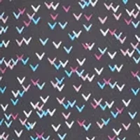 Big & Tall Short Sleeve Allover Chevron Confetti Print Polo Shirt