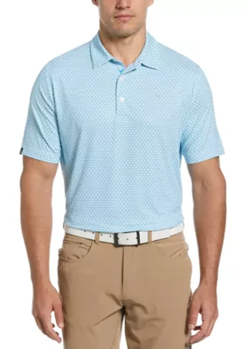 Big & Tall Gradient Chevron Printed Polo Shirt