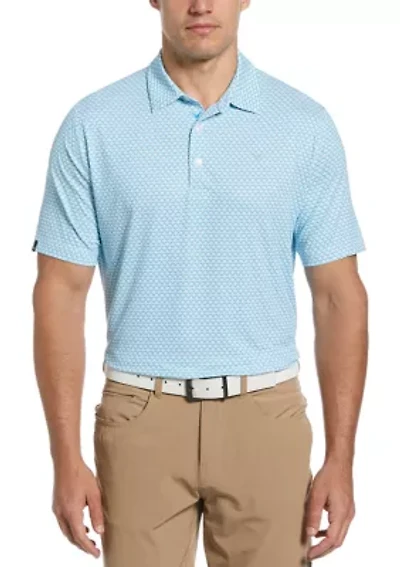 Big & Tall Gradient Chevron Printed Polo Shirt