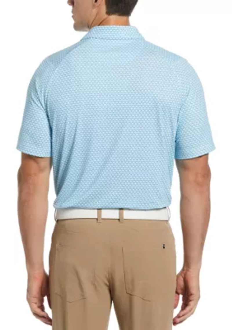 Big & Tall Gradient Chevron Printed Polo Shirt