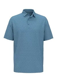 Big & Tall Short Sleeve Pro Spin Allover Chevron Print Polo Shirt