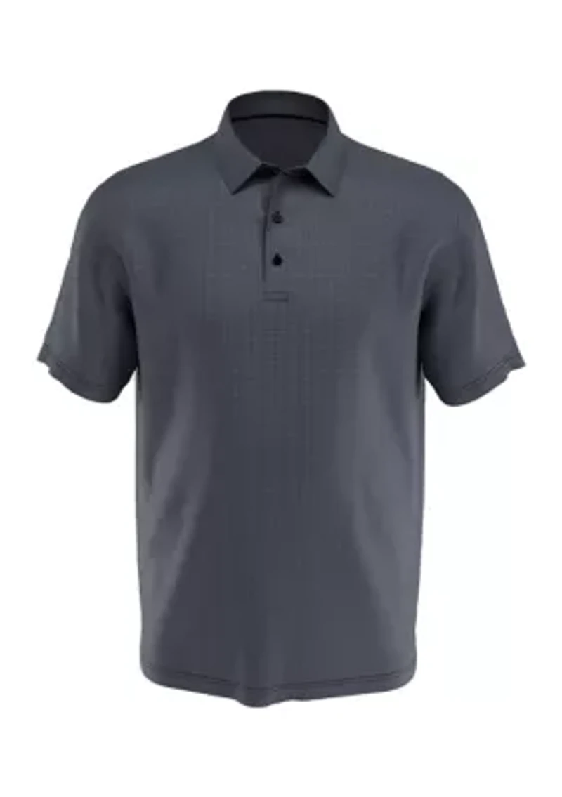 Big & Tall Chevron Foulard Print Short Sleeve Golf Polo Shirt