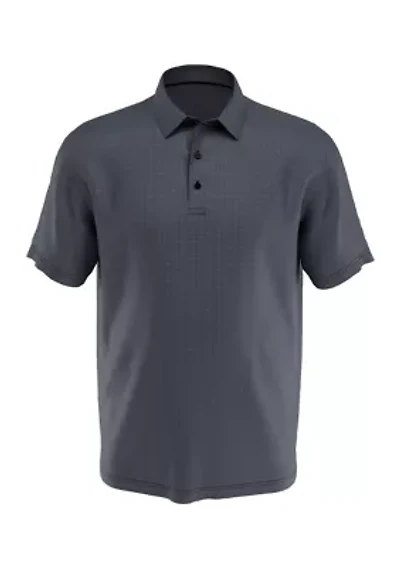 Big & Tall Chevron Foulard Print Short Sleeve Golf Polo Shirt