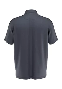 Big & Tall Chevron Foulard Print Short Sleeve Golf Polo Shirt