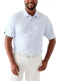 Big & Tall Trademark Print Short Sleeve Golf Polo Shirt