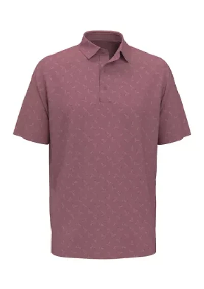 Men's Short Sleeve Allover Chevron Polo