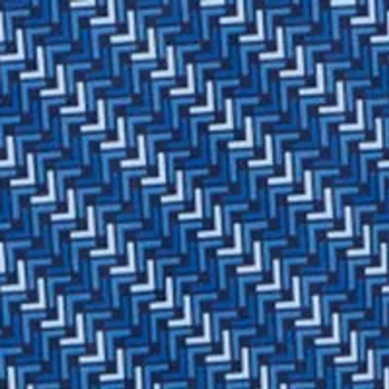 Men's Chevron Twill Print Short Sleeve Golf Polo Shirt