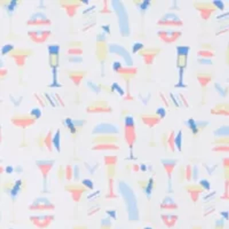 Men's Cocktail Print Short Sleeve Golf Polo Shirt