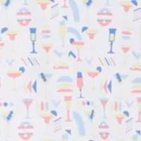 Men's Cocktail Print Short Sleeve Golf Polo Shirt