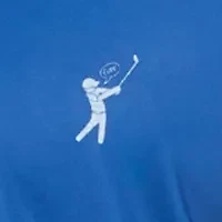 Men's Time Lapse Print Short Sleeve Golf Polo Shirt