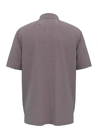 Men's Pro Spin Gingham Printed Polo Shirt