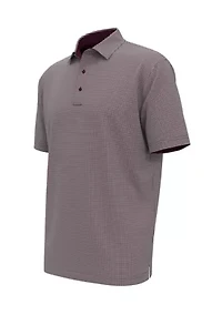 Men's Pro Spin Gingham Printed Polo Shirt