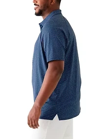 Big & Tall Trademark Chevron Print Short Sleeve Golf Polo Shirt