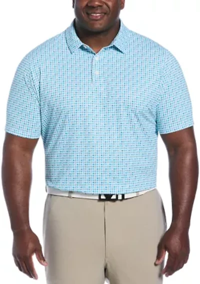 Big & Tall 18th Hole Food Print Short Sleeve Golf Polo Shirt