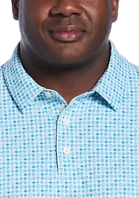 Big & Tall 18th Hole Food Print Short Sleeve Golf Polo Shirt