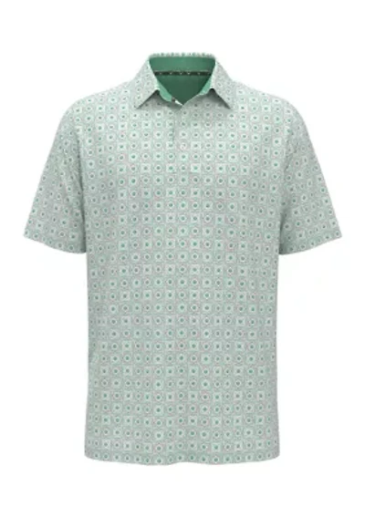 Big & Tall Golf Foulard Print Short Sleeve Polo Shirt