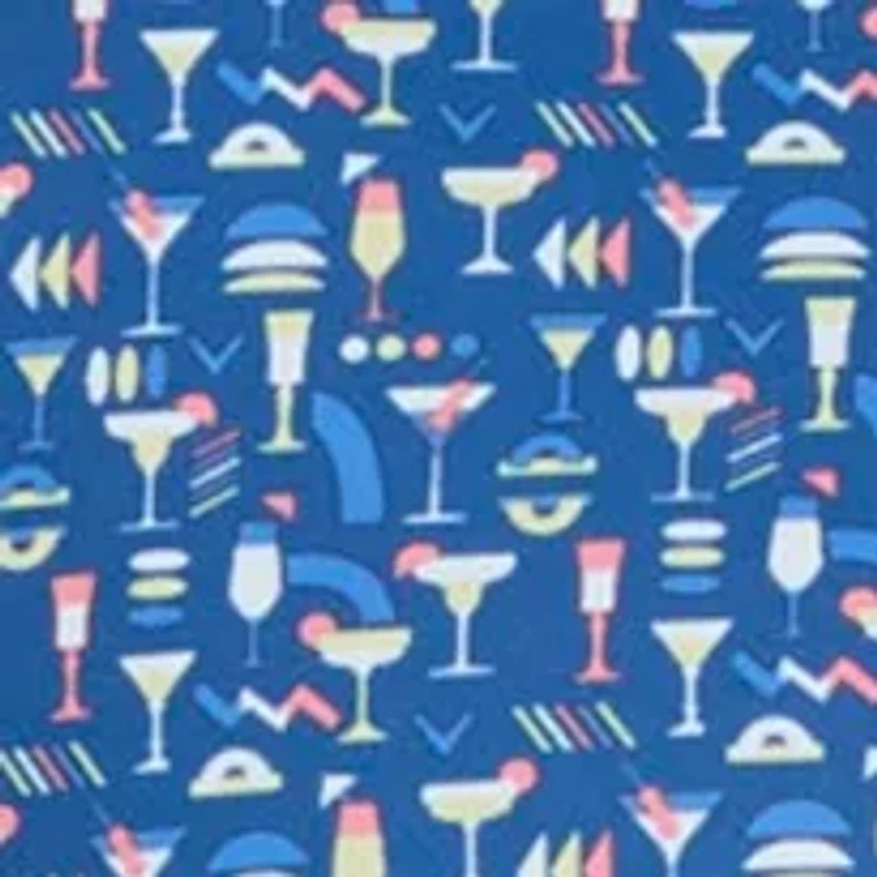 Big & Tall Cocktail Print Short Sleeve Golf Polo Shirt