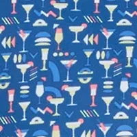 Big & Tall Cocktail Print Short Sleeve Golf Polo Shirt