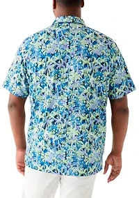 Big & Tall Sunrise Confetti Print Short Sleeve Golf Polo Shirt