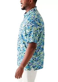 Big & Tall Sunrise Confetti Print Short Sleeve Golf Polo Shirt