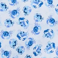 Big & Tall Crab Print Short Sleeve Golf Polo Shirt