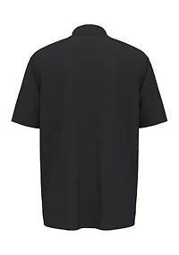 Big & Tall Short Sleeve Chevron Textured Polo Shirt
