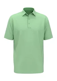 Big & Tall Allover Gingham Printed Short Sleeve Golf Polo Shirt