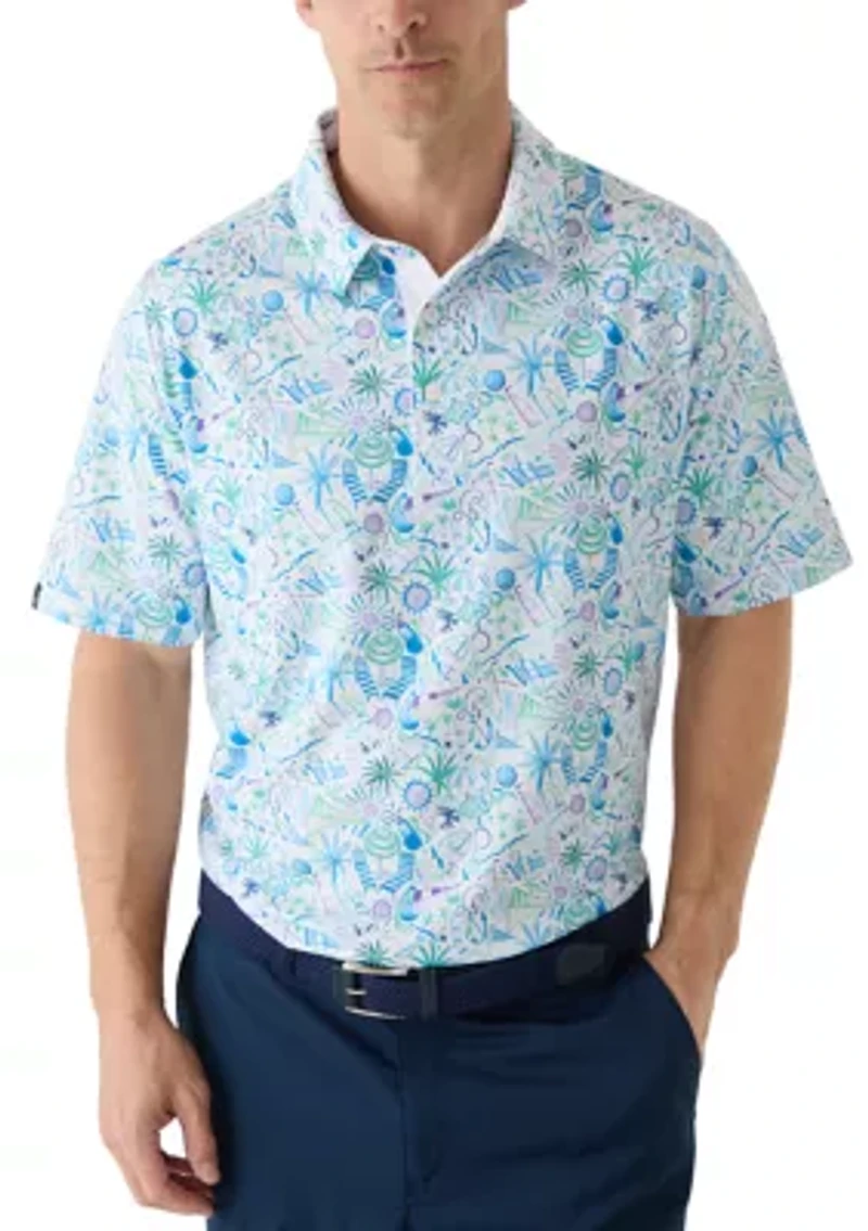 Men's Short Sleeve Nautical Print Shirt