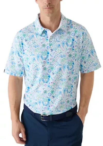Men's Short Sleeve Nautical Print Shirt