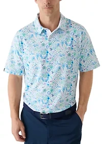 Men's Short Sleeve Nautical Print Shirt