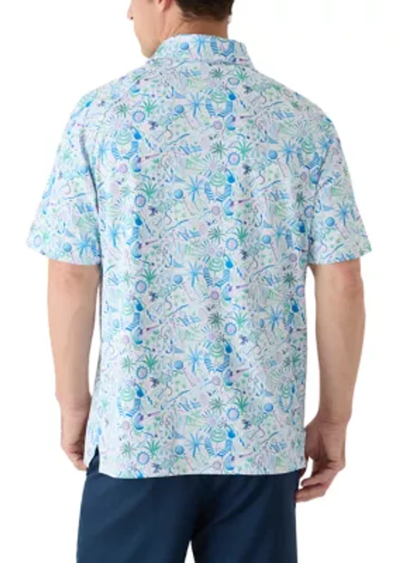 Men's Short Sleeve Nautical Print Shirt