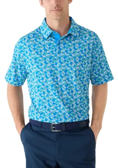 Men's Short Sleeve Hibiscus Print Shirt