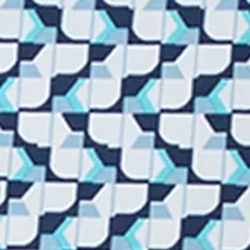 Men's Geometric Print Polo Shirt