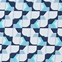 Men's Geometric Print Polo Shirt