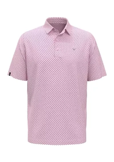 Men's Short Sleeve New Essential Golf Printed Polo Shirt