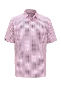 Men's Short Sleeve New Essential Golf Printed Polo Shirt