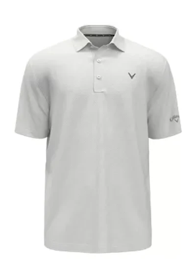 Men's Short Sleeve Heathered Golf Polo Shirt