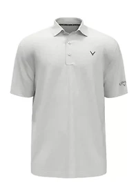 Men's Short Sleeve Heathered Golf Polo Shirt