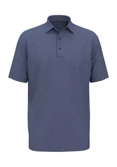 Men's Short Sleeve Heathered Golf Polo Shirt